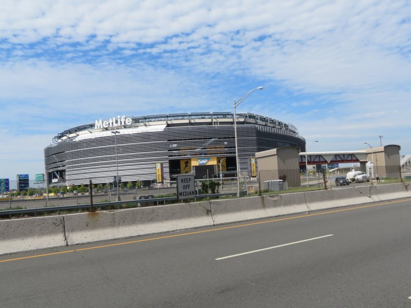 Medowlands Metlife Stadium, across from our home for three nights 